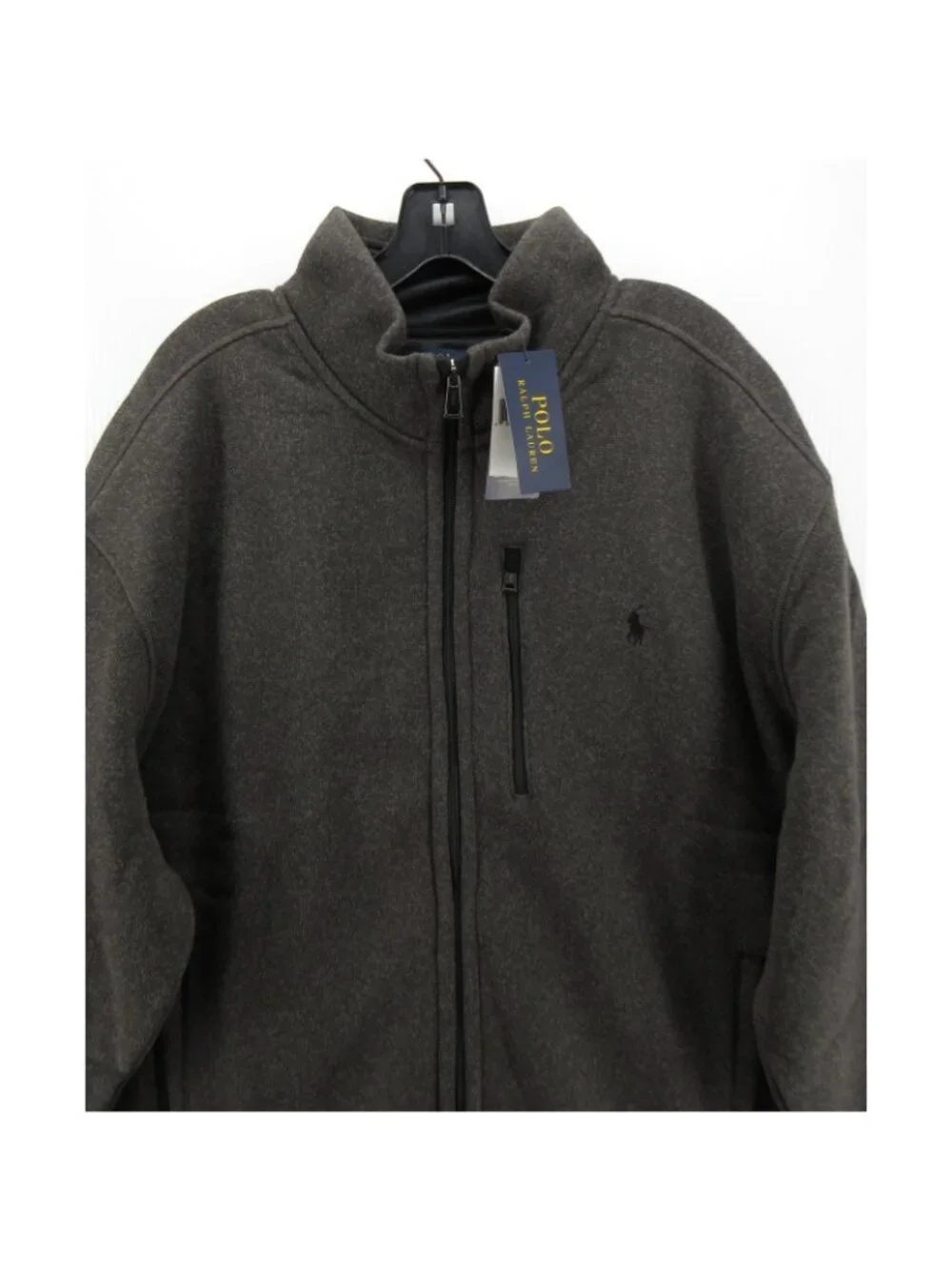 Polo Ralph Lauren Jacket 2XB Big Sweater Fleece Pony Heathered Full Zip